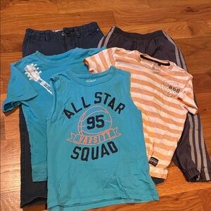 Lot of 5 boys pants & shirts size 5